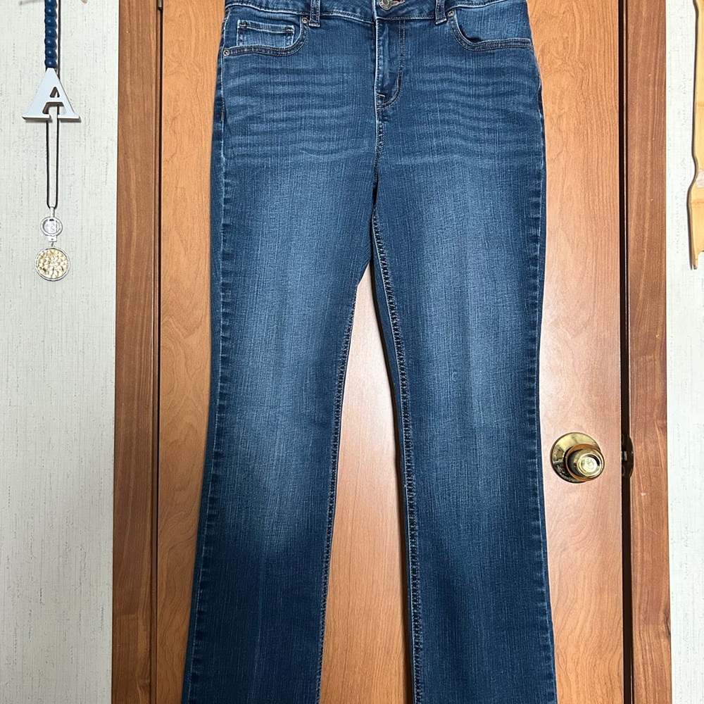 Maurices Blue Flare Wide Leg Jeans